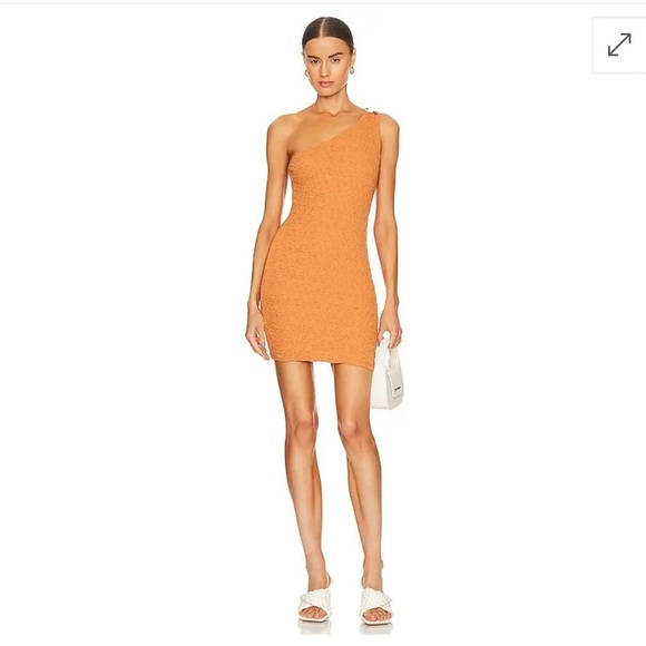 REVOLVE Dresses & Skirts - Camila Coelho Ursula Peach One Shoulder Bodycon Dress Revolve Size Small